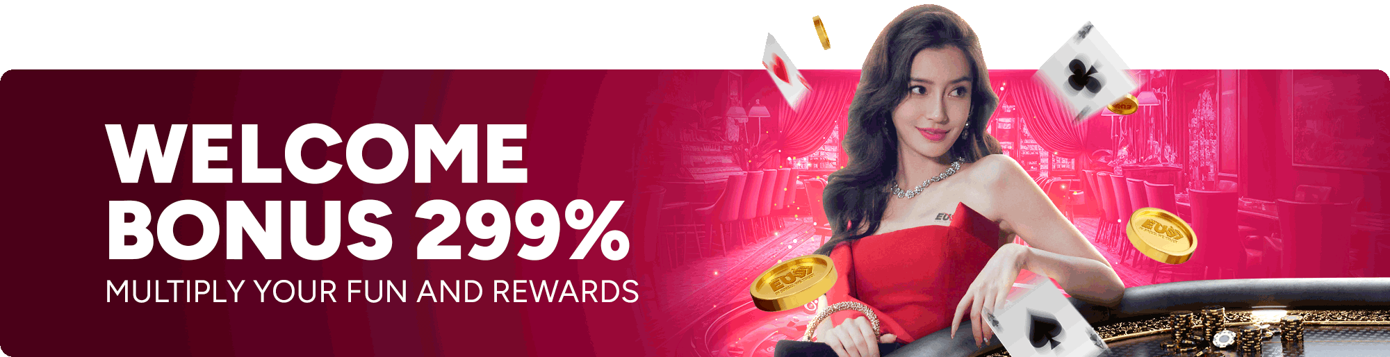 299% welcome bonus